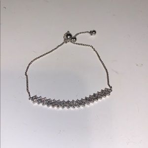 cubic zirconia adjustable bracelet